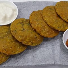 A picture of BAJRI MASALA PURI (GLUTEN-FREE PEARL MILLET SNACK).