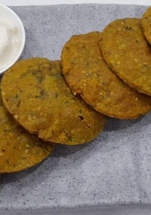 A picture of BAJRI MASALA PURI (GLUTEN-FREE PEARL MILLET SNACK).