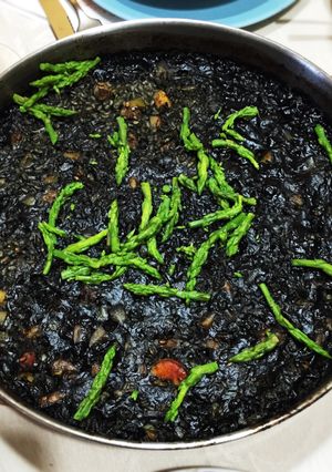 Una foto de Arroz negro