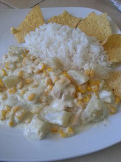 Una foto de Pollo en crema.