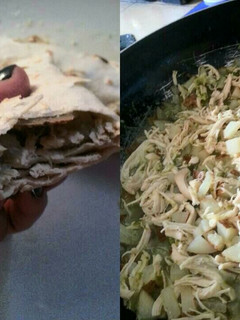 Una foto de Guisado verde para burritos