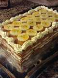 Torta Lincoln de crema y banana