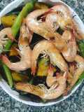 Hipon Pinakbet or Steamed Shrimps w vegetables in Shrimp paste Sauce