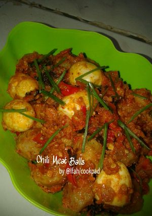 Foto resep Chili Meat Balls (Balado Bakso Pedas)