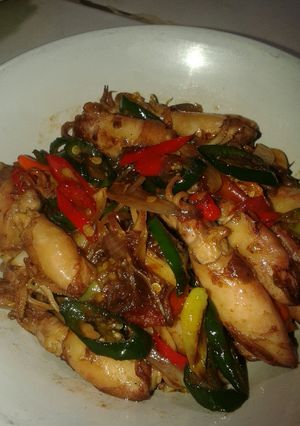 Foto resep Tumis Cumi Asin Cabe Ijo Praktis