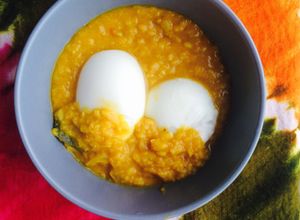 A picture of Yellow Moong Dahl.
