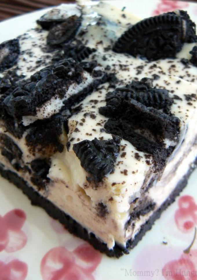 Una foto de Postre de galletas Oreo