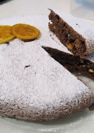 Una foto de Tortita de cacao y naranja 🍊