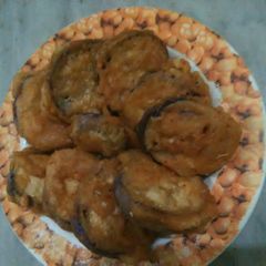 A picture of Fried spicy eggplant .