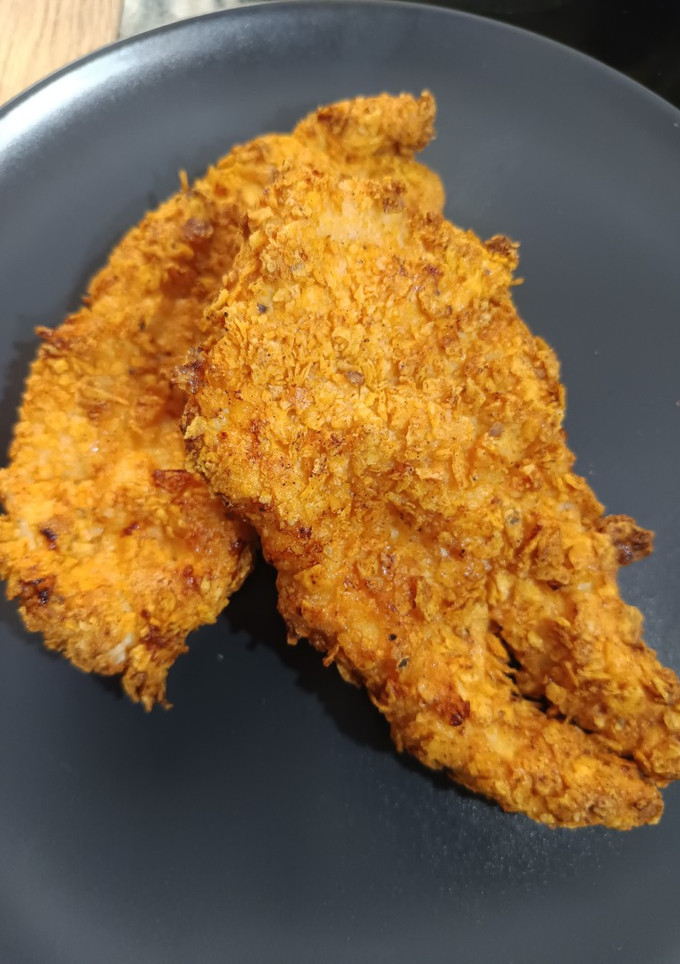 Una foto de Filetes de pollo empanados