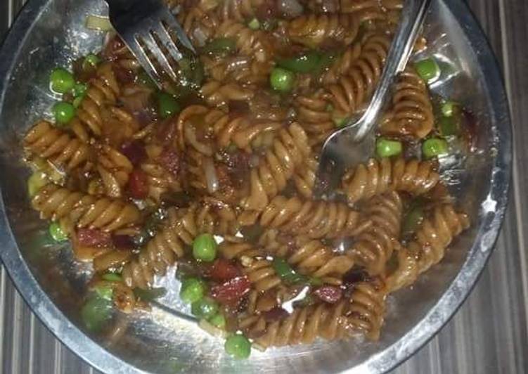 Recipe of Quick Spicy Veg pasta