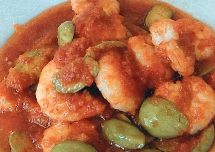 Resep Sambal goreng udang pete, Enak