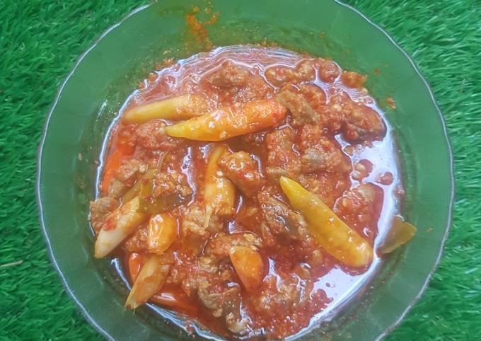 Resep Oseng oseng daging mercon oleh Nurul Wahyuni - Cookpad