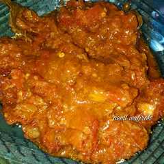 A picture of Sambal terasi matang.