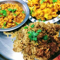A picture of Soyabean Biryani.