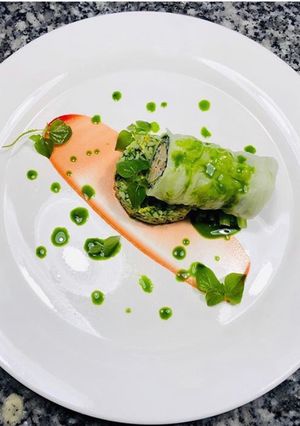 Hình của món Cá Hồi Cuộn Bắp Cải 🥬.