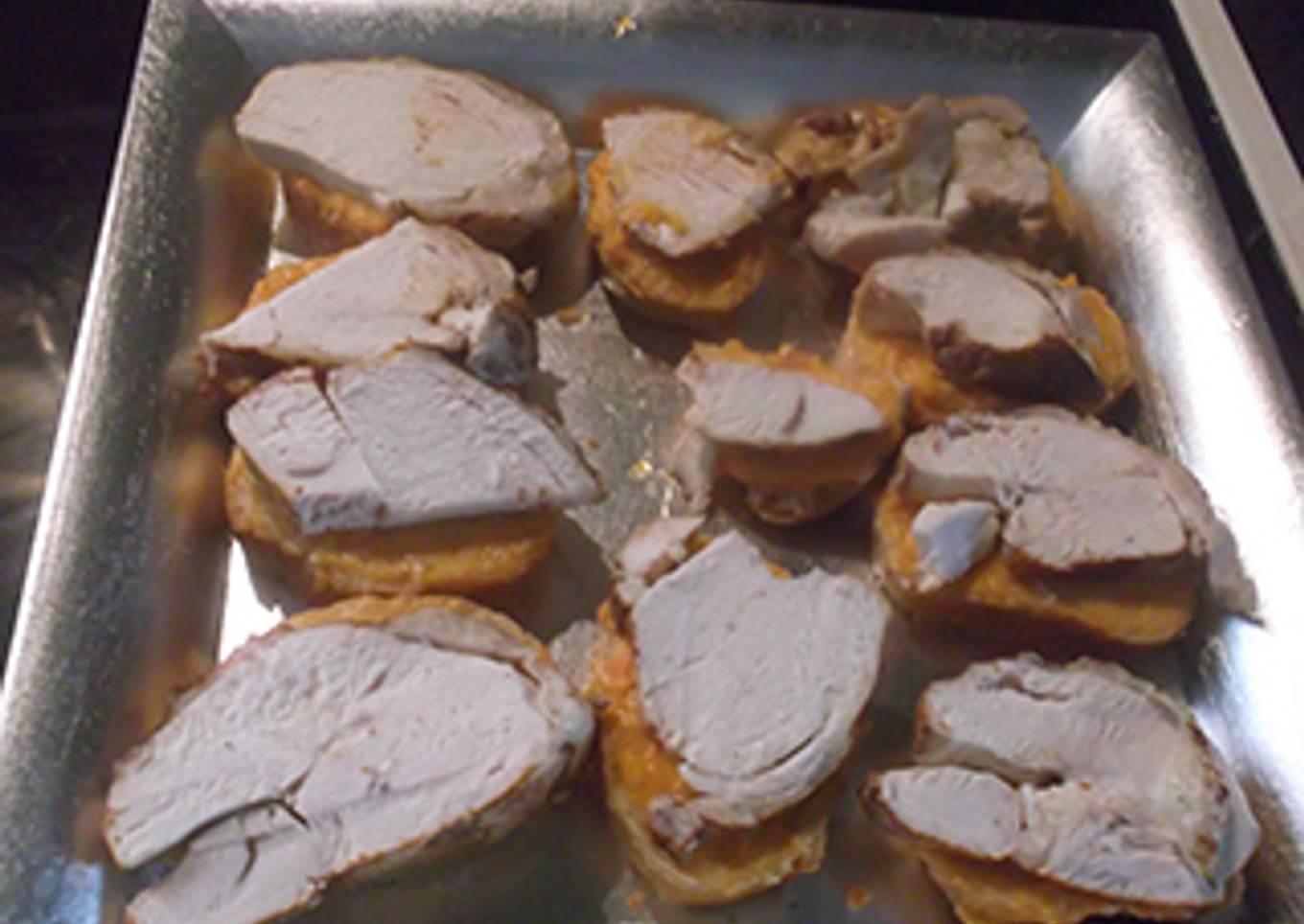 Pechuga de pollo picante cocida