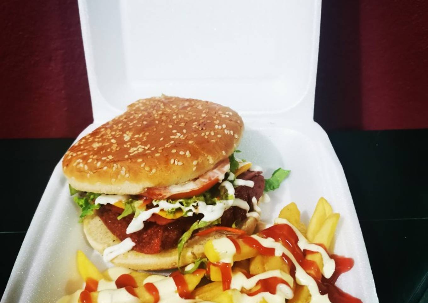 Hamburguesa de salchichón