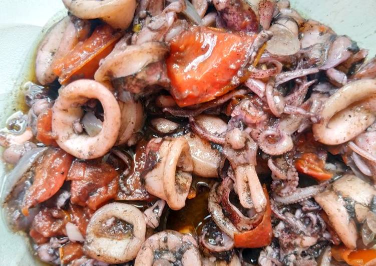 Cara Gampang Menyiapkan Oseng Cumi Empuk 🦑🦑 Lezat