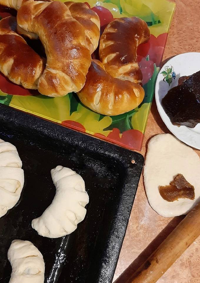 Рогалики з дріжджового тіста🥐