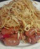 Noodles con chistorra