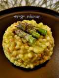 Fregola risottata con asparagi