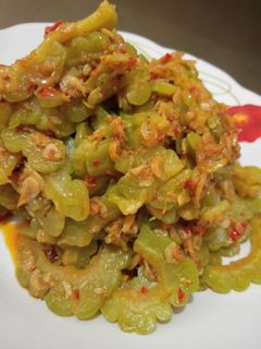 Foto resep Tumis pare udang rebon