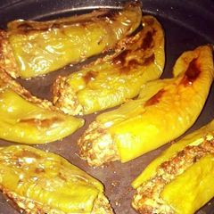 A picture of Bharwa mirchi.
