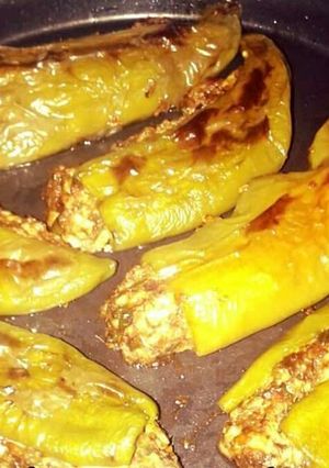 A picture of Bharwa mirchi.