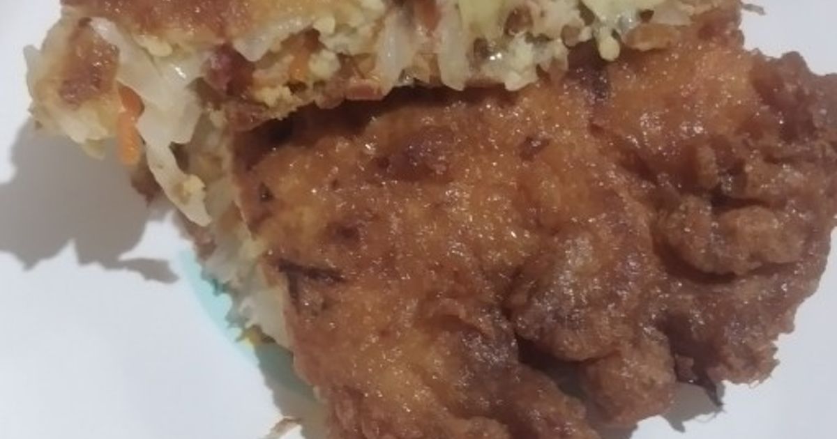Telur dadar kornet