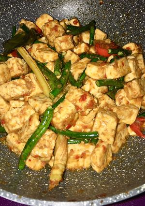 Foto resep Sambal goreng tempe tahu kacang panjang