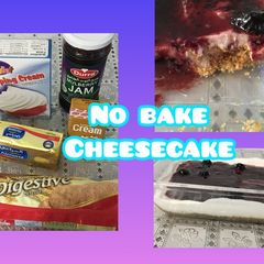 A picture of No bake cheesecake.