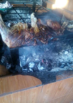 Una foto de Carnero al palo