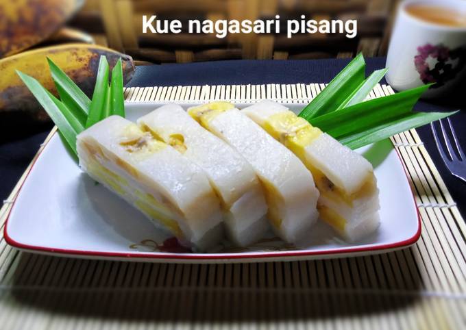Cara  membuat Nagasari pisang (loyang)  gurih