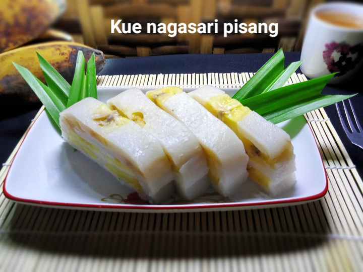  Cara  membuat Nagasari pisang (loyang)  gurih