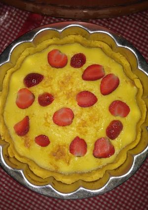 Foto resep Pie susu stroberi