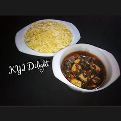 A picture of Macaroni with tofu sauce.