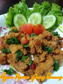 Foto resep Ayam Popcorn Goreng Bawang