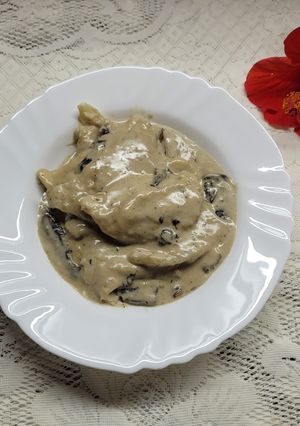 Una foto de Salsa de hongos
