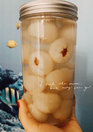 Hình của món Vải ngâm đường phèn 30 phút!.