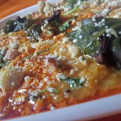 A picture of Stuffed spinach curry.