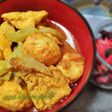 Tahu Telur Labu Siam Bumbu Kuning Tanpa Santan