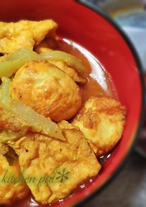 Foto resep Tahu Telur Labu Siam Bumbu Kuning Tanpa Santan
