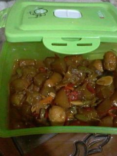 Foto resep kikil petai pedas manis