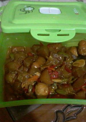 Foto resep kikil petai pedas manis