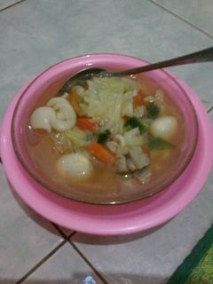 Foto resep sup so'un 😊
