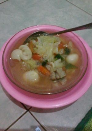 Foto resep sup so'un 😊
