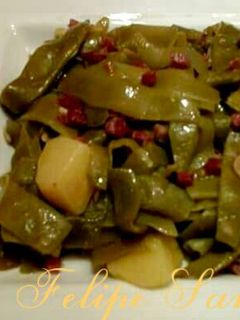 Una foto de Judías verdes planas con jamón