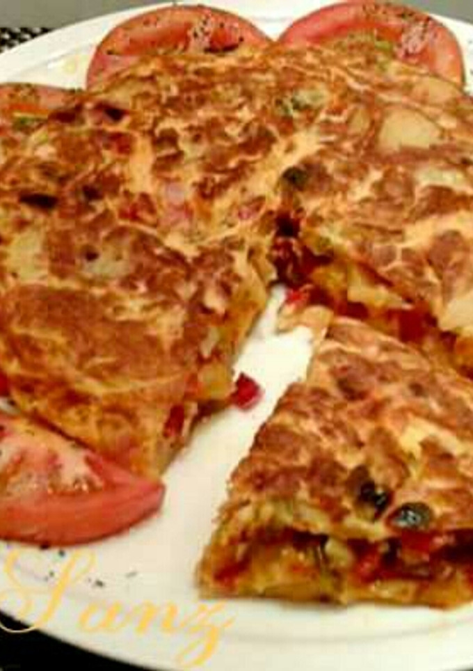 Una foto de Tortilla de patatas a la riojana