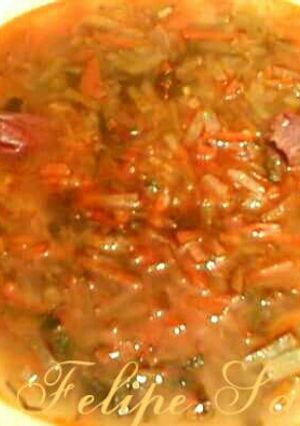 Una foto de Sopa juliana (sopa de verduras)
